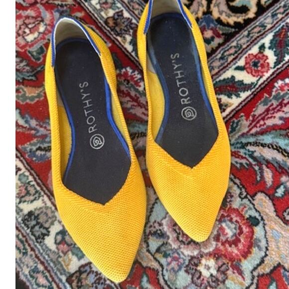 Rothy's Marigold Yellow The Point Flats 8.5 - Picture 5 of 7